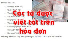 Có được viết tắt trên hóa đơn GTGT không?