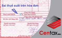 Xử lý trường hợp hóa đơn viết sai thuế suất GTGT