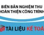 Biên bản nghiệm thu hoàn thành công trình