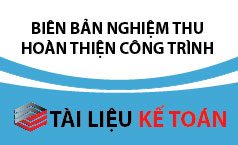 Biên bản nghiệm thu hoàn thành công trình