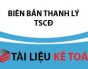 Biên bản thanh lý tài sản cố định theo thông tư 200