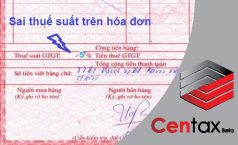 Cách hạch toán đối với trường hợp viết sai thuế suất