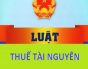 Căn cứ tính thuế và thuế suất thuế tài nguyên