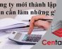 Những việc kế toán cần làm của công ty mới thành lập