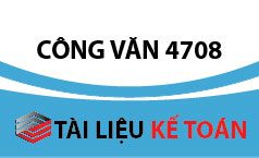 Công văn 4708 về chính sách Thuế thu nhập doanh nghiệp