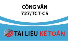 Công văn số 727/TCT-CS – chính sách thuế TNDN