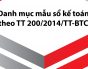 Danh mục mẫu sổ kế toán theo Thông tư 200/2014/TT-BTC