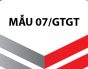 Mẫu 07/GTGT đăng ký áp dụng phương pháp tính thuế giá trị gia tăng