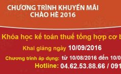 Khóa học kế toán thuế tổng hợp cơ bản tháng 03/2017