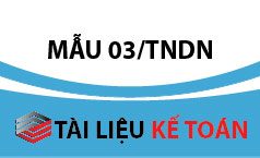 Mẫu 03/TNDN – Biên bản xác nhận tài trợ cho giáo dục