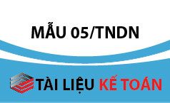 Mẫu 05/TNDN – Biên bản xác nhận tài trợ khắc phục hậu quả thiên tai