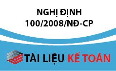 Nghị định số 100/2008/NĐ-CP – quy định chi tiết luật thuế TNCN