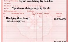 Quy định về việc khách hàng không lấy hóa đơn