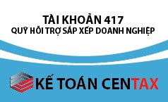 Cách hạch toán quỹ hỗ trợ sắp xếp doanh nghiệp – Tài khoản 417