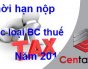 Thời hạn nộp các loại báo cáo thuế năm 2015 mới nhất