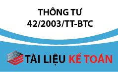 Thông tư số 42/2003/TT-BTC – sửa đổi bổ sung việc điều chỉnh mức thuế môn bài