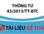Thông tư số 45/2013/TT-BTC – Hướng dẫn quản lý, sử dụng và trích khấu hao TSCĐ