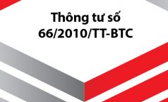 Thông tư số 66/2010/TT-BTC Hướng dẫn việc xác định giá thị trường trong giao dịch kinh doanh giữa các bên có quan hệ liên kết